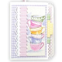 Art Impressions Tea Time Stamps And Dies 6024 7 Art Impressions Tea Time Stamps And Dies 6024 -Simon Says Stamp Art Impressions Tea Time Stamps and Dies 6024 stacked teacups