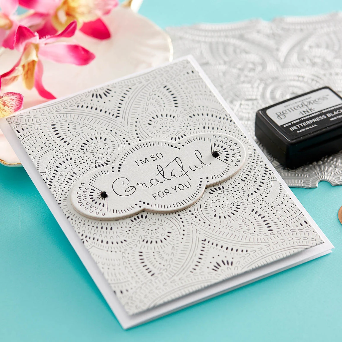 Spellbinders BetterPress Cotton Card Panels A2 Pebble 25 Pack BPC-004 5 Spellbinders BetterPress Cotton Card Panels A2 Pebble 25 Pack BPC-004 - Image 3