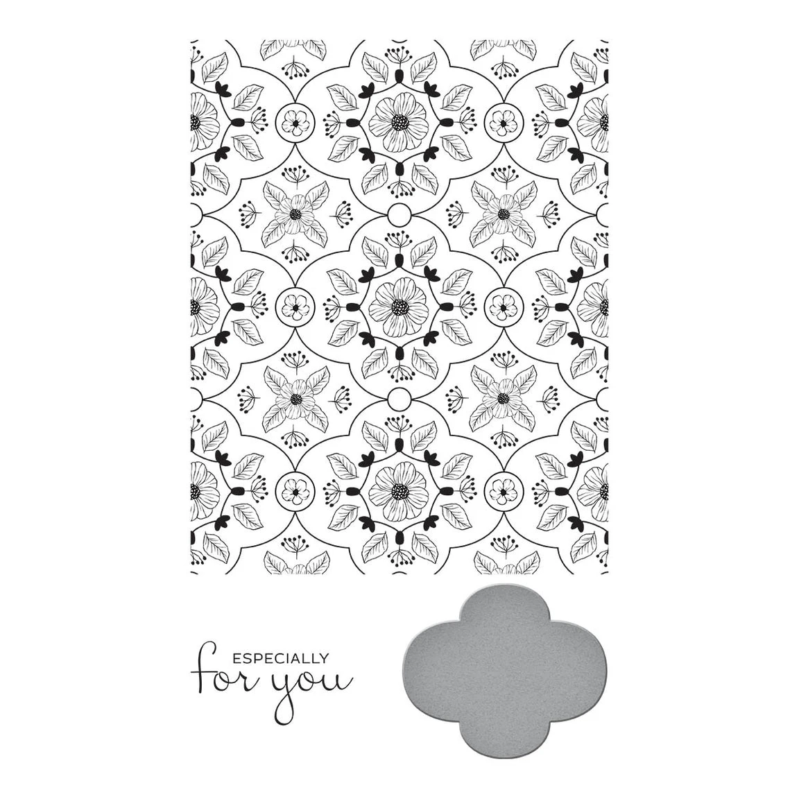 Spellbinders BetterPress Floral View Press Plate And Die Set BP-021* 3 Spellbinders BetterPress Floral View Press Plate And Die Set BP-021*