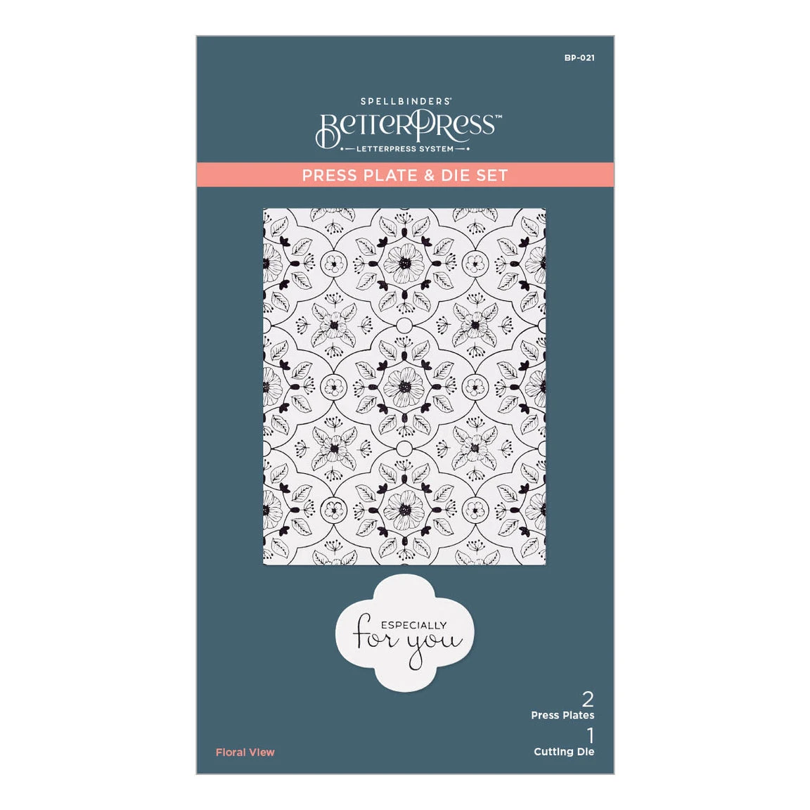 Spellbinders BetterPress Floral View Press Plate And Die Set BP-021* 5 Spellbinders BetterPress Floral View Press Plate And Die Set BP-021* - Image 3