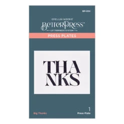 Spellbinders BetterPress Big Thanks Press Plate BP-034* -Simon Says Stamp BP 034 Betterpress Big Thanks Pac 1152x1152 173e11b5 7993 4846 a3f2 490051bd2684