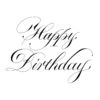 Spellbinders Copperplate Happy Birthday Press Plate Bp-098