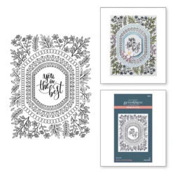 Spellbinders Mirrored Arch Nested Sprigs Press Plate Bp-112* -Simon Says Stamp BP 112 Mirrored Arch Mirrored Arch Nested Sprigs Combo