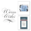 Spellbinders Copperplate Warm Wishes Press Plate Bp-179* -Simon Says Stamp BP 179 Copperplate Holiday Sentiments PAScribe Copperplate Warm Wishes Combo