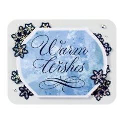 Spellbinders Copperplate Warm Wishes Press Plate Bp-179* -Simon Says Stamp BP 179 Copperplate Holiday Sentiments PAScribe Copperplate Warm Wishes Project