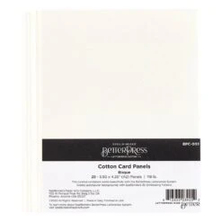 Spellbinders BetterPress Cotton Card Panels A2 Bisque 25 Pack BPC-003