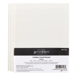 Spellbinders BetterPress Cotton Card Panels A2 Pebble 25 Pack BPC-004