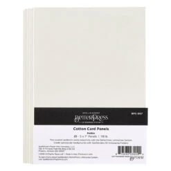 Spellbinders BetterPress Cotton Card Panels A7 Pebble 25 Pack BPC-007*