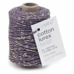 Vivant Lurex Aubergine Cotton Cord 54.68 Yards 1050.5002.36