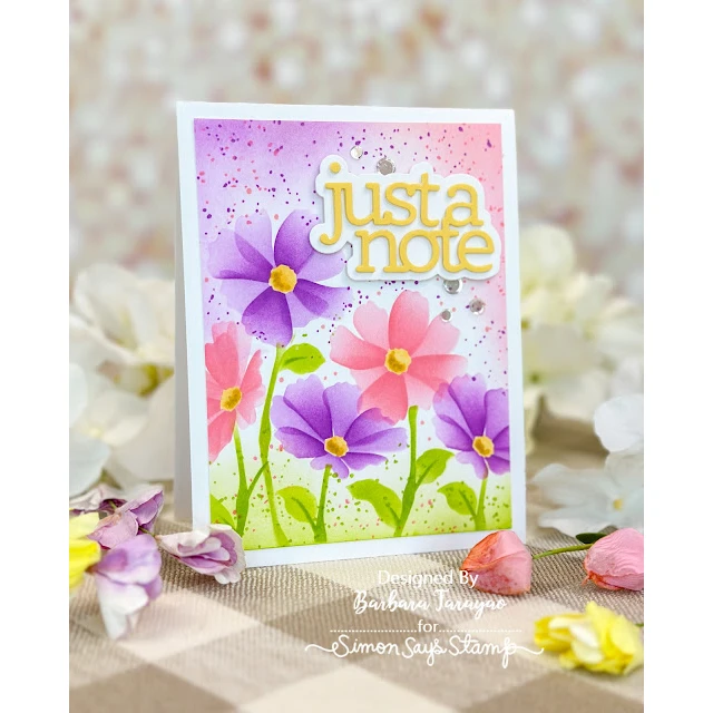 Simon Says Stamp Stencil LAYERING COSMOS Ssst221625 9 Simon Says Stamp Stencil LAYERING COSMOS Ssst221625 - Image 7