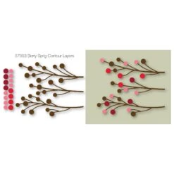 Birch Press Design Berry Sprig Contour Layers Dies 57553 -Simon Says Stamp Birch Press Design Berry Sprig Contour Layers Dies 57553 layers