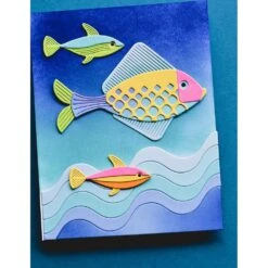 Birch Press Design Block Print Pond Fish Dies 57623 8 Birch Press Design Block Print Pond Fish Dies 57623 -Simon Says Stamp Birch Press Design Block Print Pond Fish Dies 57623 waves