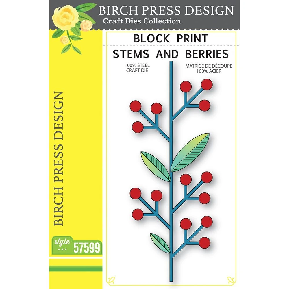 Birch Press Design Block Print Stems And Berries Dies 57599 3 Birch Press Design Block Print Stems And Berries Dies 57599