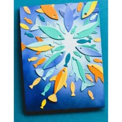 Birch Press Design Block Print Swimmer Fish Dies 57621 -Simon Says Stamp Birch Press Design Block Print Swimmer Fish Dies 57621 circle