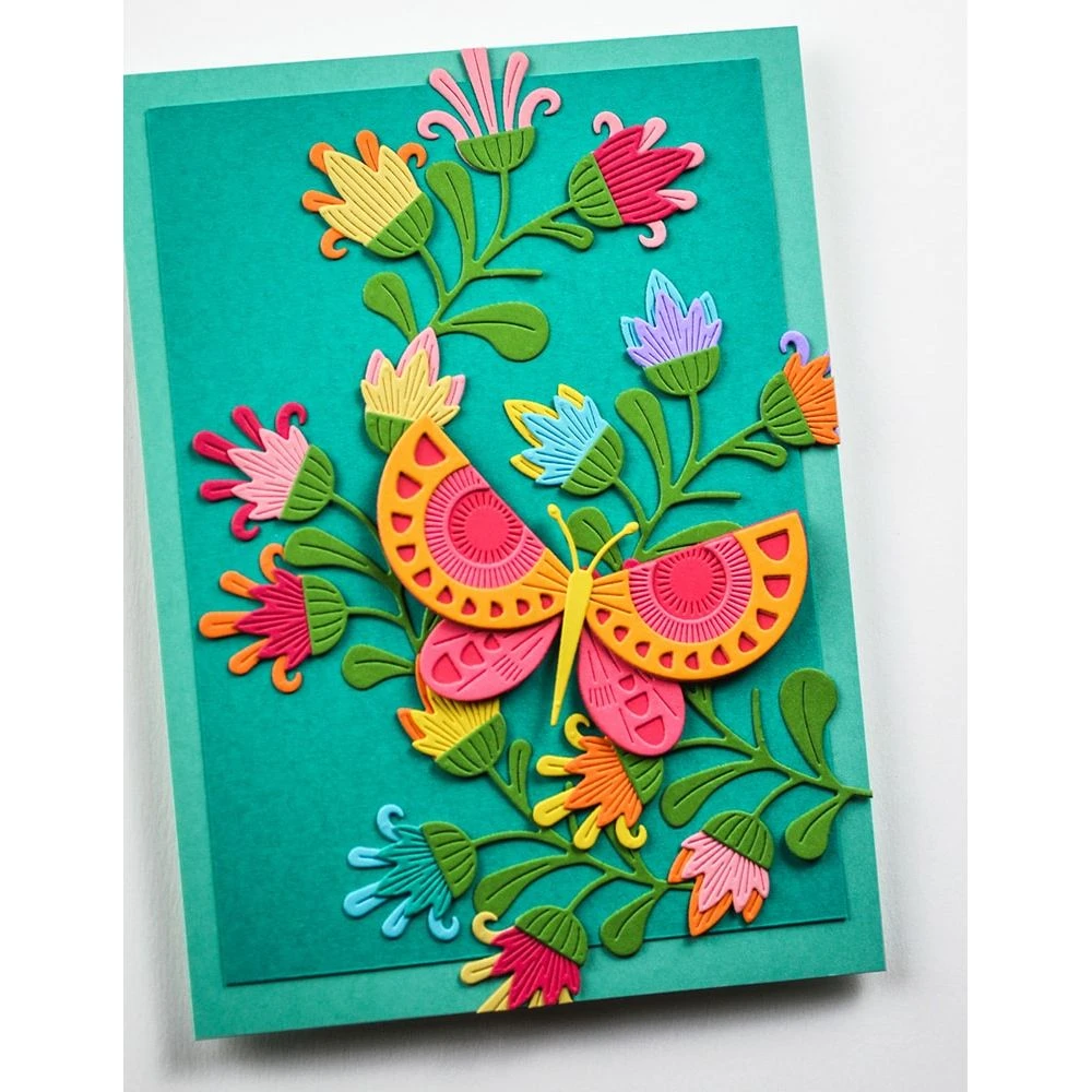 Birch Press Design Block Print Tapestry Blooms Dies 57590 5 Birch Press Design Block Print Tapestry Blooms Dies 57590 - Image 3