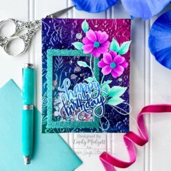 Simon Says Stamp Embossing Folder Boho Flowers Sf510 STAMPtember -Simon Says Stamp Boho FLowers folder EM