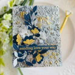 Simon Says Stamp Embossing Folder Boho Flowers Sf510 STAMPtember -Simon Says Stamp Boho Flowers folder KN