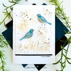 Simon Says Stamp Embossing Folder And Cutting Dies Bold Bird Branches Sfd475 Moments In Time -Simon Says Stamp Bold Bird Branches folder BL