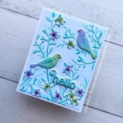 Simon Says Stamp Embossing Folder And Cutting Dies Bold Bird Branches Sfd475 Moments In Time -Simon Says Stamp Bold Bird Branches folder JK