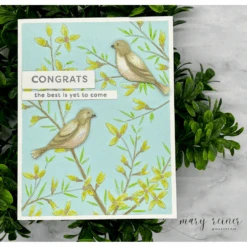 Simon Says Stamp Embossing Folder And Cutting Dies Bold Bird Branches Sfd475 Moments In Time -Simon Says Stamp Bold Bird Branches folder MR