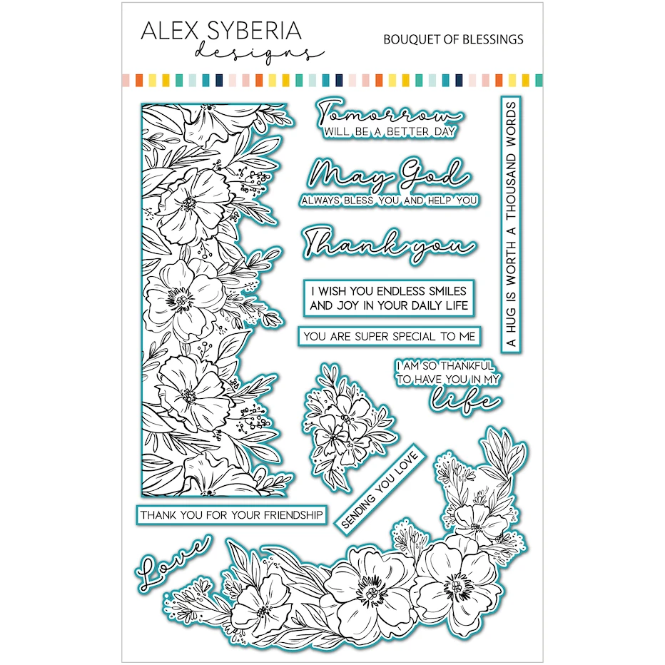Alex Syberia Designs Bouquet Of Blessings Die Set Asd-cd-145 3 Alex Syberia Designs Bouquet Of Blessings Die Set Asd-cd-145