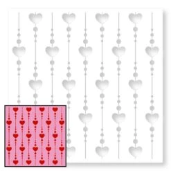 Brutus Monroe Raining Love Mixed Media Stencil Bru7675-2*