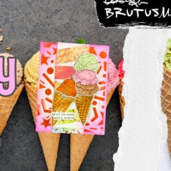 Brutus Monroe Scoops Duo Foil Washi Sheets Bru1582 -Simon Says Stamp Brutus Monroe Scoops Duo Foil Washi Sheets bru1582 cone