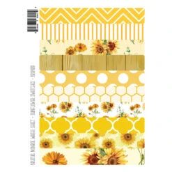 Brutus Monroe Sunflower Swatches Washi Sheets Bru4010