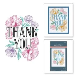 Spellbinders Thank You Blooms Registration Press Plates Bpr-001* -Simon Says Stamp BvY6YEgQ