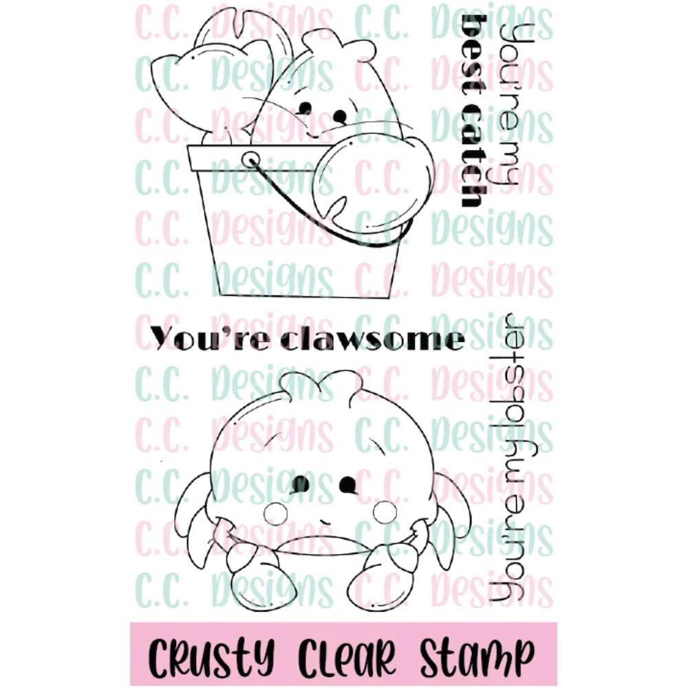 C.C. Designs Crusty Clear Stamp Set Ccd-0386 3 C.C. Designs Crusty Clear Stamp Set Ccd-0386
