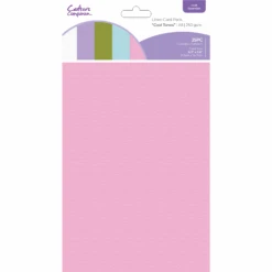 Crafter's Companion Cool Tones A5 Linen Cardstock Pack Cc-linen-a5-cool*