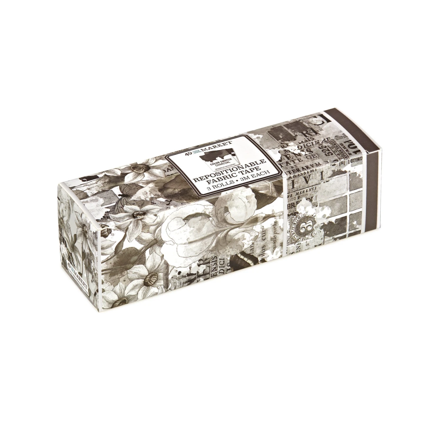 49 And Market Color Swatch Charcoal Fabric Tape Rolls Ccs-27518 3 49 And Market Color Swatch Charcoal Fabric Tape Rolls Ccs-27518