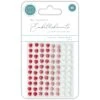 Craft Consortium Adhesive Enamel Hearts Stickers Ceadot001