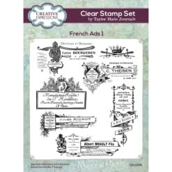 Creative Expressions French Ads 1 Clear Stamps Cec1065*