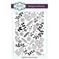 Creative Expressions Festive Fronds Cling Stamp Cer045*