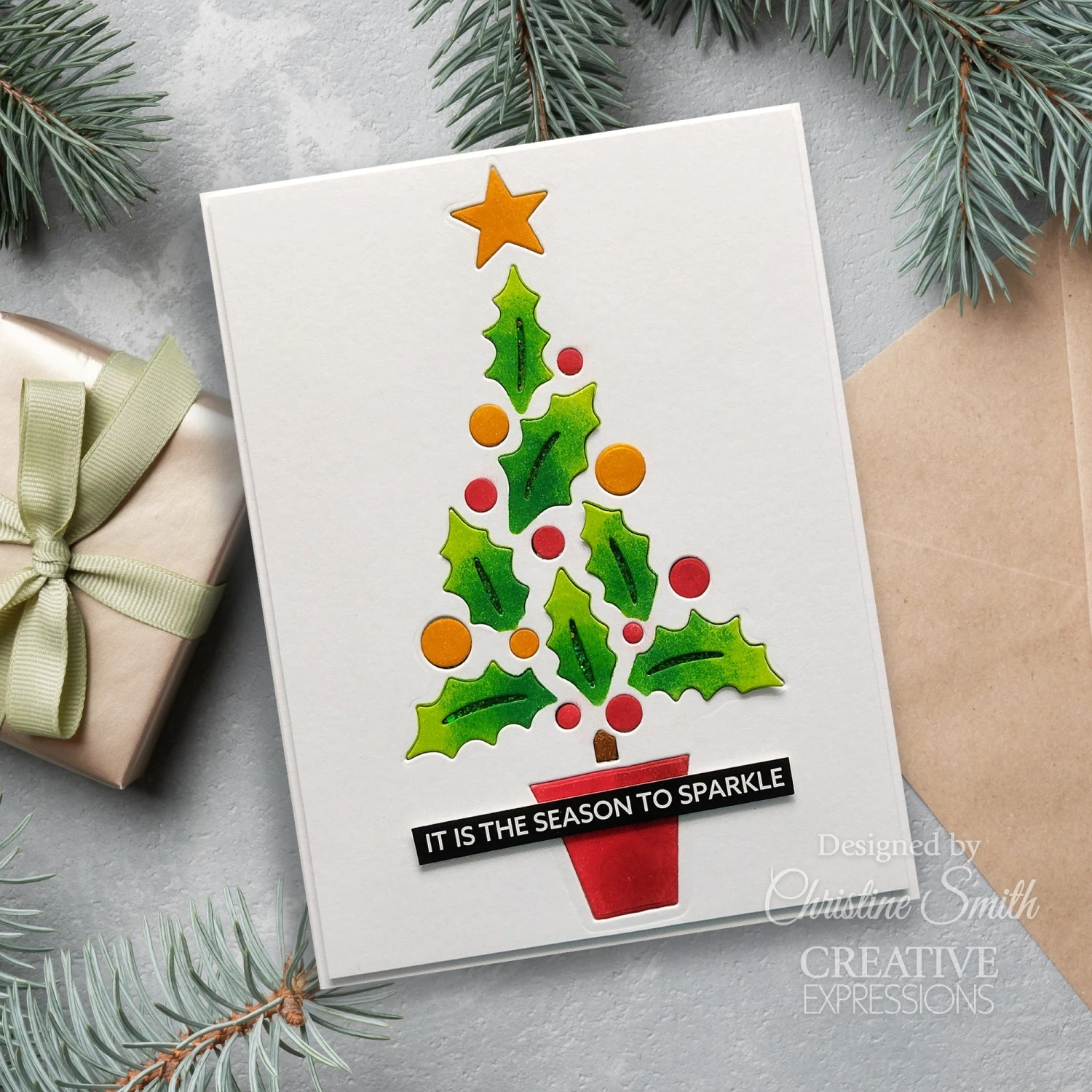 Creative Expressions Yuletide Spruce Companion Coloring Stencil Cest125* 4 Creative Expressions Yuletide Spruce Companion Coloring Stencil Cest125* - Image 2