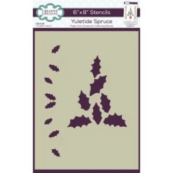 Creative Expressions Yuletide Spruce Companion Coloring Stencil Cest125*