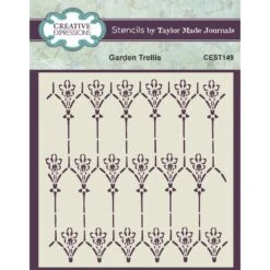 Creative Expressions Garden Trellis Stencil Cest149*