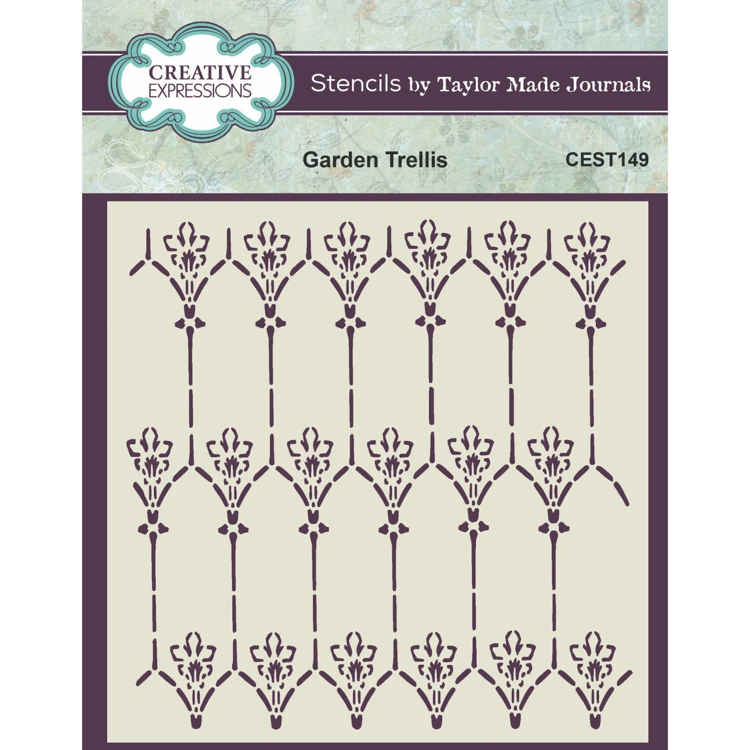 Creative Expressions Garden Trellis Stencil Cest149* 3 Creative Expressions Garden Trellis Stencil Cest149*