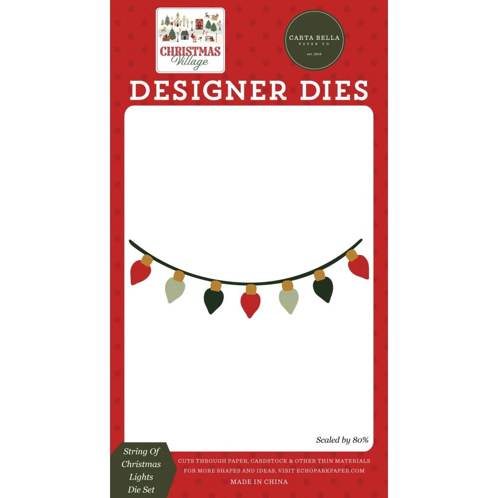 Carta Bella String Of Christmas Lights Die Cbcv458043 3 Carta Bella String Of Christmas Lights Die Cbcv458043