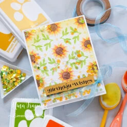 Simon Says Stamp Embossing Folder And Cutting Dies Fresh Blooms Sfd392 Cheering For You -Simon Says Stamp Cheering for You Nina Marie Trapani 7 1f30b4b4 021a 4f66 9e53 9557b01511fb