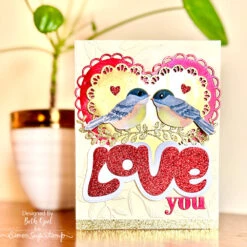 Simon Says Stamp Embossing Folder And Cutting Dies Chickadee Gathering Sfd461 To Love -Simon Says Stamp Chickadee Gathering folder BO