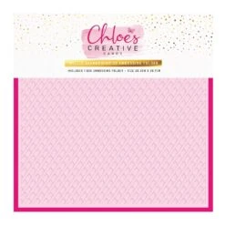 Chloe's Creative Cards Trellis Background 2D Embossing Folder C-8emb-trell