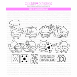 Clearly Besotted Bee In Wonderland Clear Stamps
