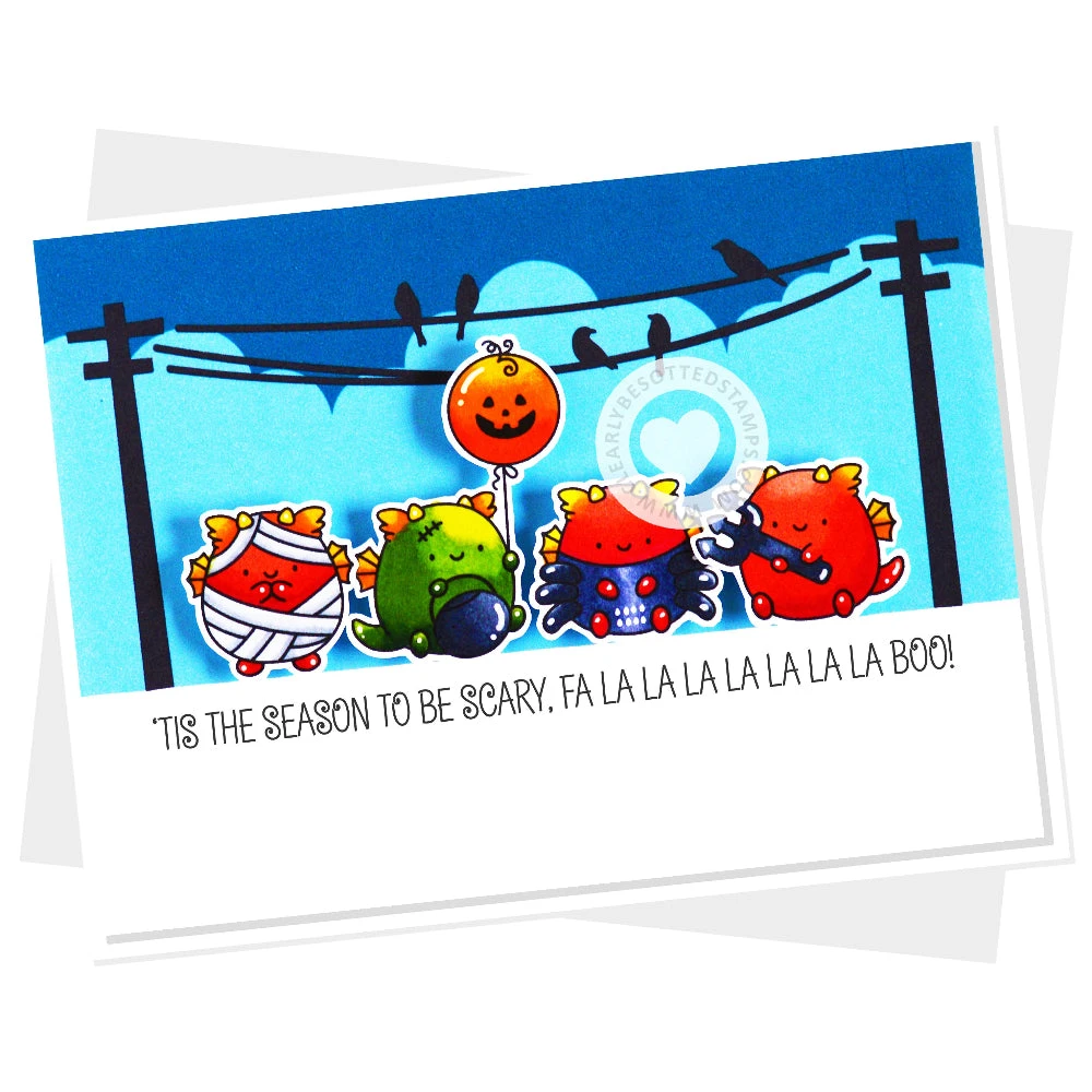 Clearly Besotted Scary Sentiments Clear Stamps 4 Clearly Besotted Scary Sentiments Clear Stamps - Image 2