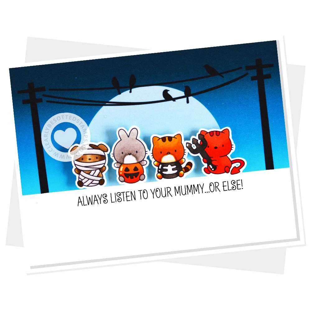 Clearly Besotted Scary Sentiments Clear Stamps 5 Clearly Besotted Scary Sentiments Clear Stamps - Image 3