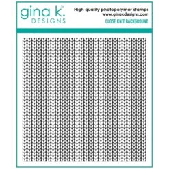 Gina K Designs Close Knit Background Clear Stamp Gkd192