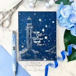 Simon Says Stamp Embossing Folder Contemporary Lighthouse Sf486 Friend Like You -Simon Says Stamp Contemporary Lighthouse
