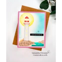 Simon Says Stamp Embossing Folder Contemporary Lighthouse Sf486 Friend Like You -Simon Says Stamp Contemporary Lighthouse folder SPf