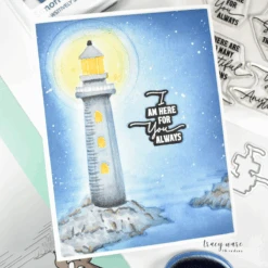 Simon Says Stamp Embossing Folder Contemporary Lighthouse Sf486 Friend Like You -Simon Says Stamp Contemporary Lighthouse folder TW
